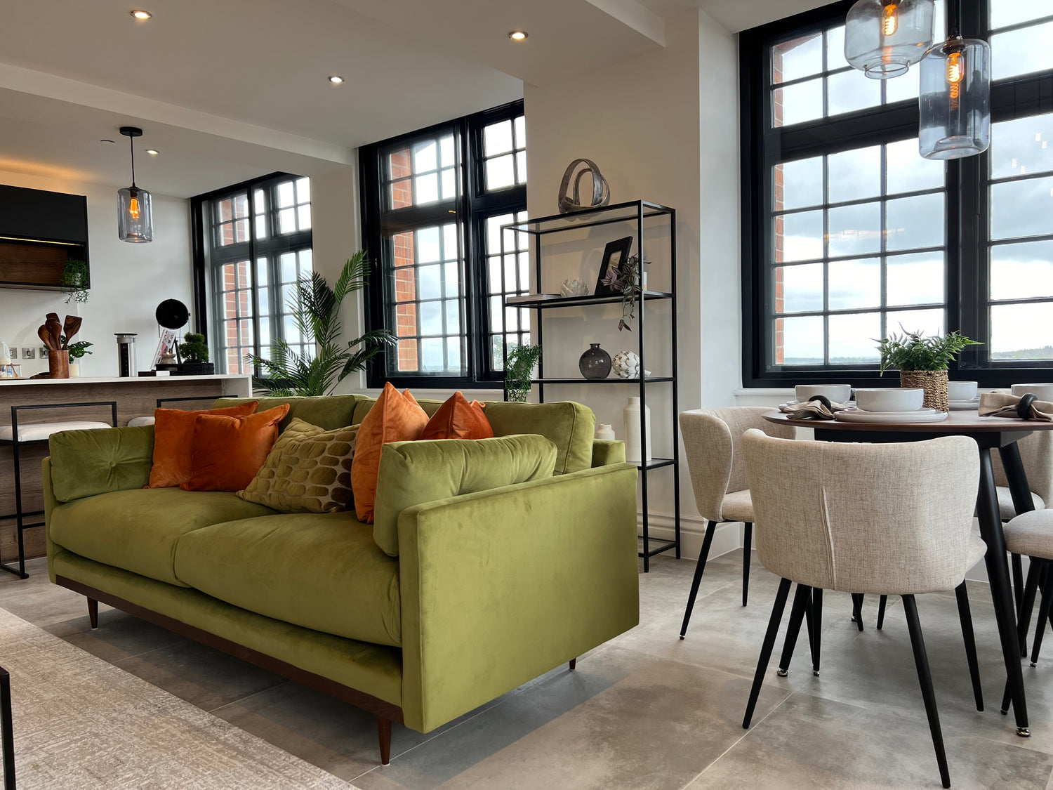 Glass Metal Bookcase