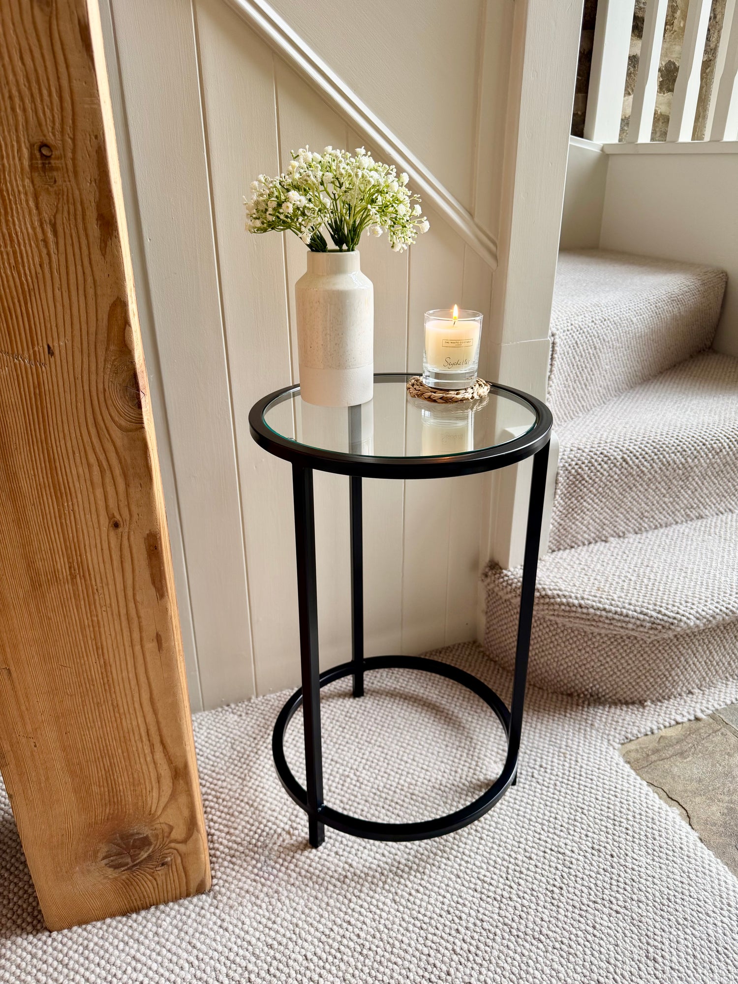 Avery Round Side Table Small - Black