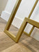 Gold Glass Console Side End Table