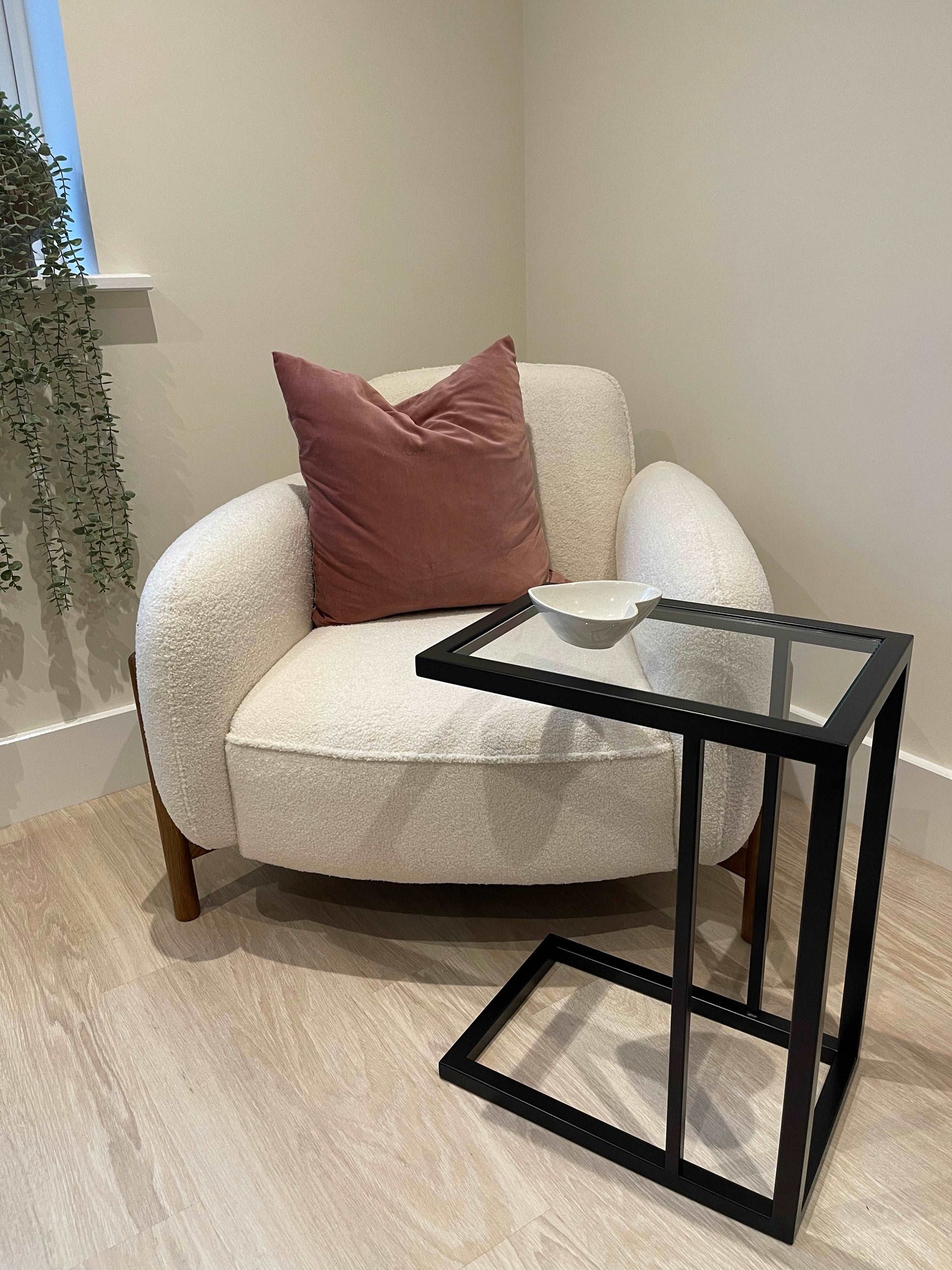 Glass Sofa Side End Table