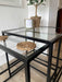 Glass Metal Nesting Side Tables