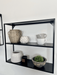 Black Metal Wall Shelf Large