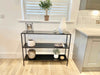 Matte Black Metal Console - 3 Tier