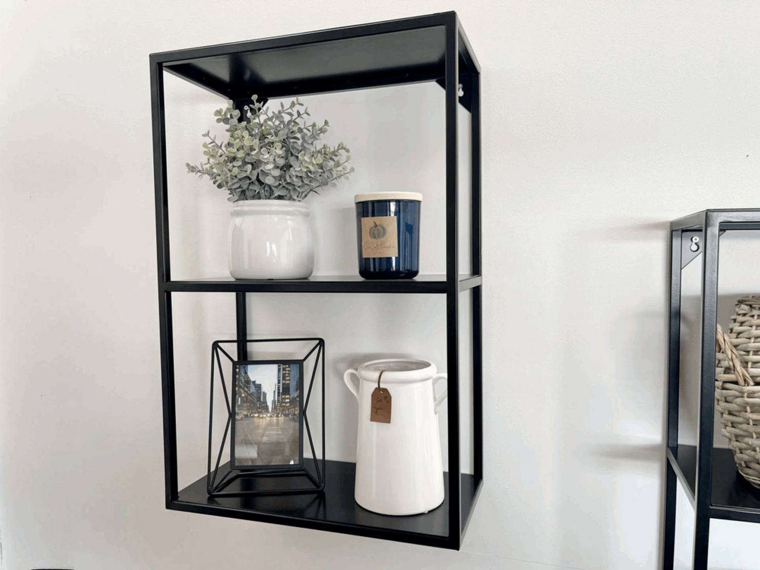 Black Metal Wall Shelf Small