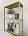 Gold Metal Wall Shelf Small