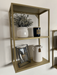 Gold Metal Wall Shelf Small