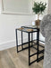 Glass Metal Nesting Side Tables