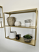 Gold Metal Wall Shelf Large