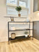 Matte Black Metal Console - 3 Tier