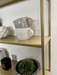 Gold Metal Wall Shelf Large