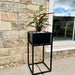 Metal Standing Square Planter Tall