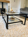 Glass Metal Coffee Table